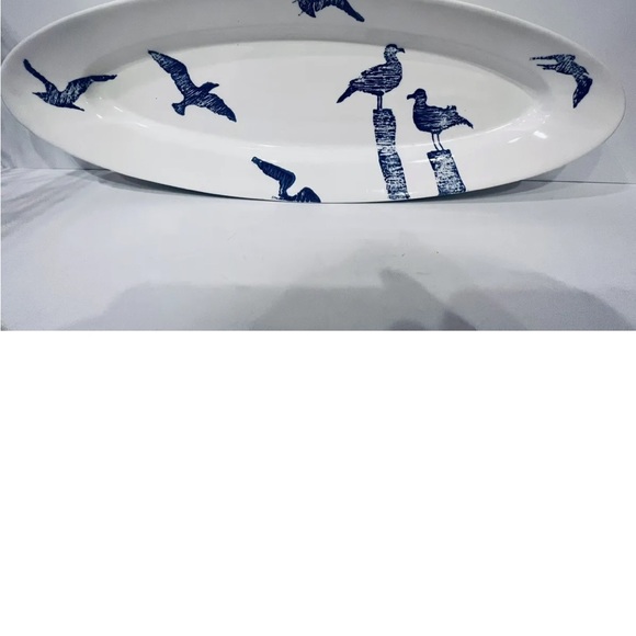 CeramicheFabbro platter with handpainted seagulls - Picture 3 of 7